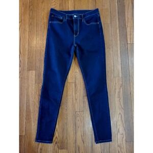 Levis Red Tab Jeans Womens Blue Dark Wash Stretch‎ Skinny Jeans 30 x 30